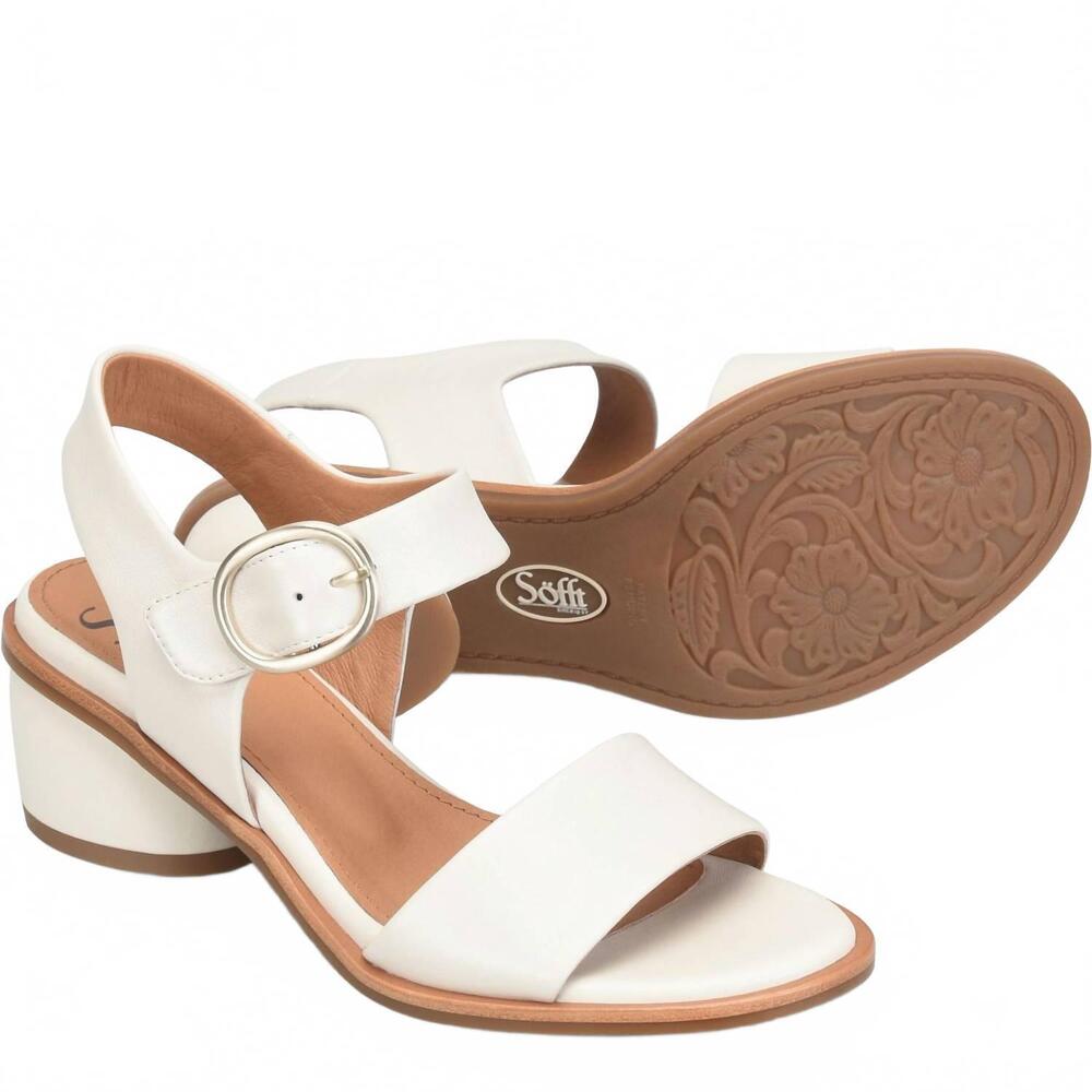 NEW SOFFT women's chevonne sandal in off white